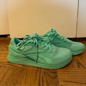 Reebok Nano Mint Green Athletic Sneakers